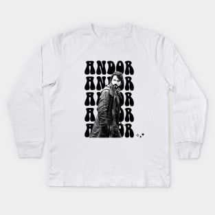 cassian andor aesthetic t-shirt Kids Long Sleeve T-Shirt